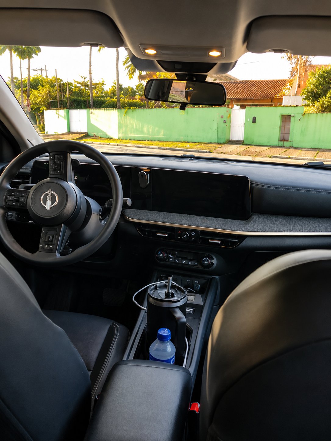 Interior premium do veículo